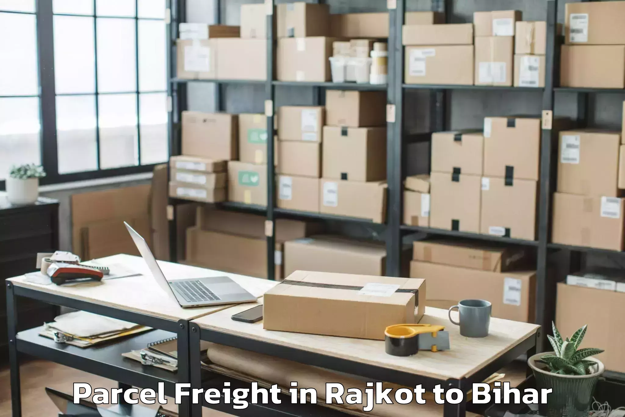 Efficient Rajkot to Tilouthu Parcel Freight